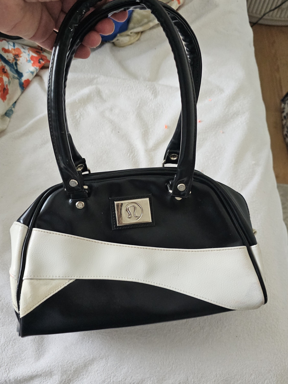 Black & White Women’s Satchel Handbag - lululemon athletica Inspired